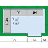 thumbnail of KBS Tiefkühlzelle 2740x1740x2380 mm Bodenunterbelüftungsplatten Stahlblech weiß