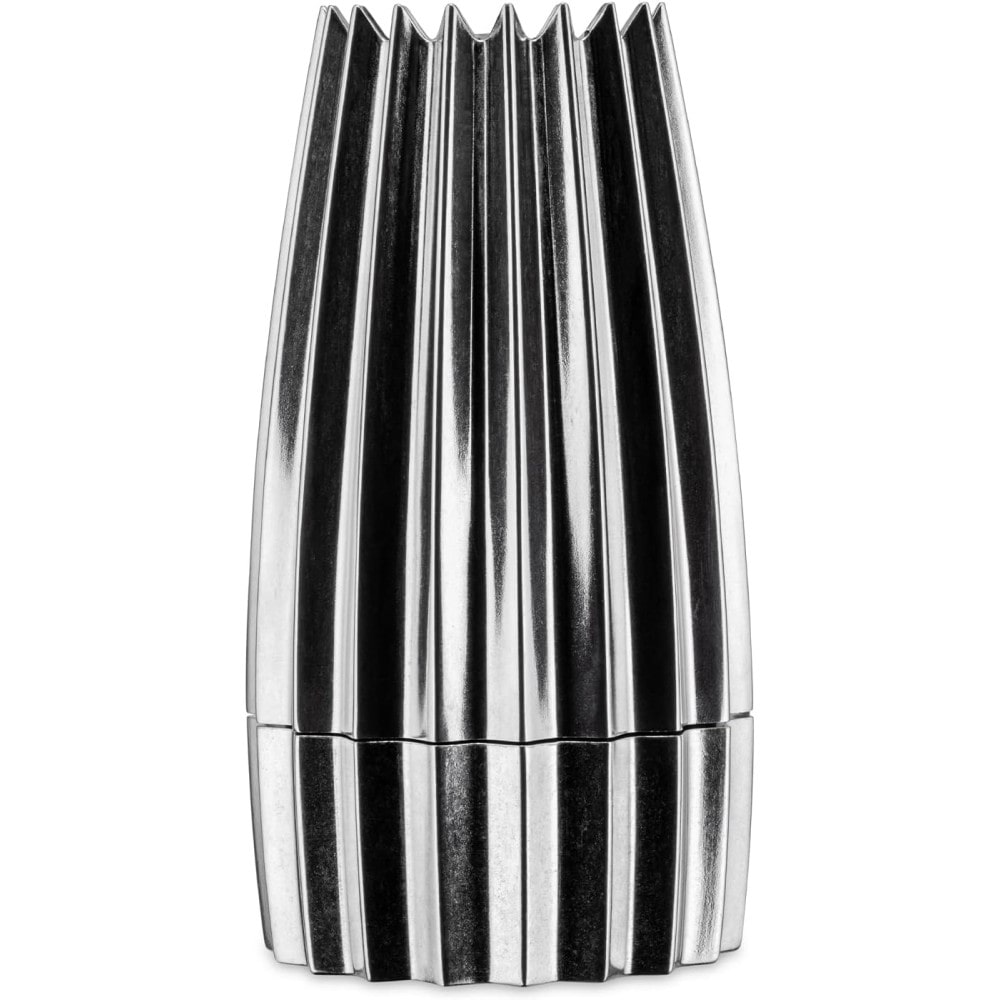 alessi, molinillo de sal, pimienta y especias de aluminio, 7 x 14 cm, color plata
