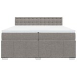 thumbnail of vidaXL Boxspringbett mit Matratze Taupe 200x200 cm Stoff