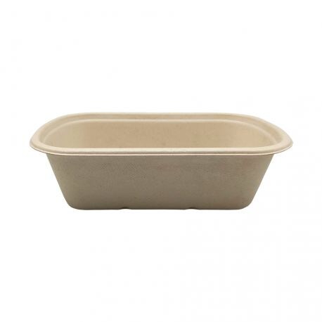 Envases de fibra de caña de azúcar 1.000ml 230 x 135 x 65mm (500 uds)