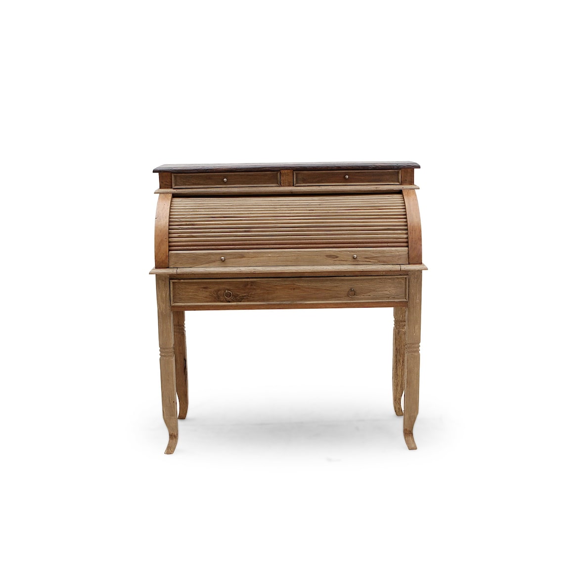 SIT Möbel secretaire massief teakhout | L 100 x B 41 x H 106 cm |natuurlijk, blad koloniaal gekleurd | 06240-34 | Serie SEADRIFT