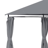 thumbnail of Outsunny cenador de jardín 4x3 m pabellón de exterior con 6 paredes laterales 8 orificios de drenaje y marco de acero para fiestas patio terraza