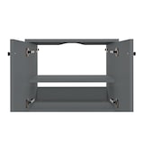 thumbnail of Waschtisch Bad-Unterschrank grau Wandmontage oder stehend V-90.59-01WU