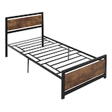 thumbnail of HOMCOM Struttura Letto Singolo Legno Acciaio Doghe Stile Industriale