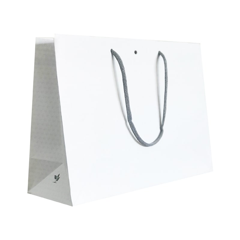 Standaard Lupuna draagtas met papieren koordhandvatten 33 + 11,5 x 24 cm per 120 - Gimex