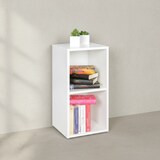 thumbnail of Standregal WL5.175 Holz 30x60x30 cm Modern Weiß Regal Klein, Weißes Wandregal Ablageregal Schmal, Kleines Bücherregal 2 Ablagefächer, Schmales Design