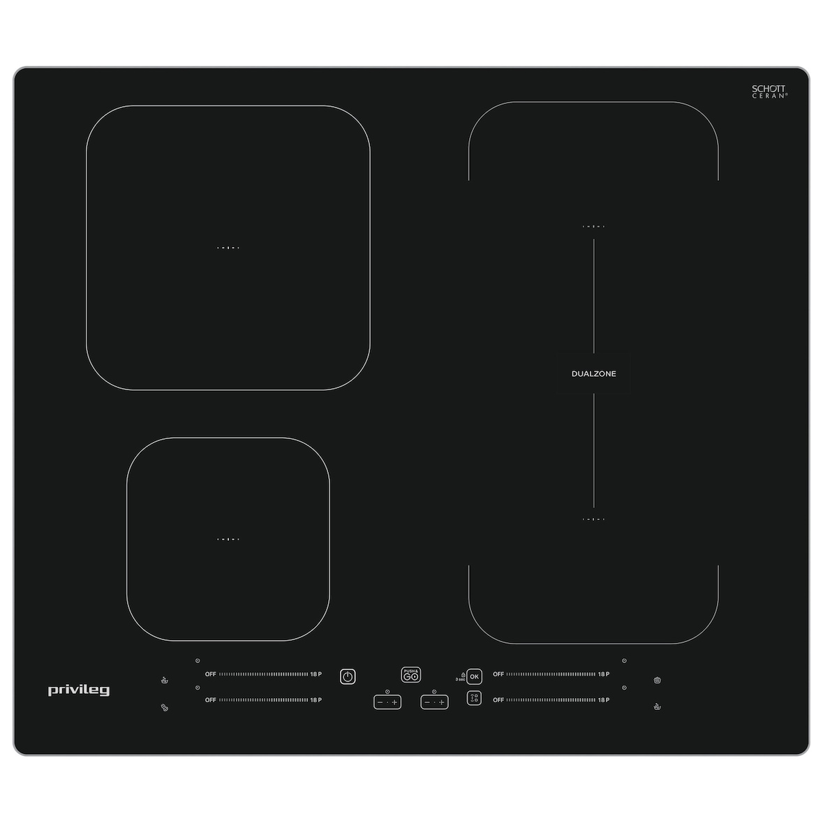 PRIVILEG PB 27S60 AL Induktion Kochfeld Breite 59.8 cm autark