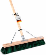 thumbnail of Straßenbesen 80cm Breit mit speziellem Stielstabilisator und Stiel 160cm Lang BawiMix Borsten Mix Besen Kehrbesen