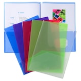 thumbnail of Exacompta - Réf. 3960E - Carton de 2  sachets de 10 chemises double poche polypropylène souple 2/10e - A4 ou A3 - Couleurs assorties
