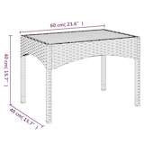 thumbnail of vidaXL Tuinstoelen 2 st verstelbaar met tafel poly rattan zwart