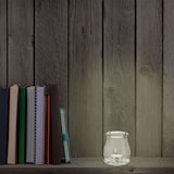 thumbnail of Relaxdays Windlicht aus Glas, 12er Set, runde Glasvase mit Henkel, Tischdeko für Drinnen u. Draußen, 10 cm hoch, klar