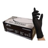 thumbnail of 1000 Nitras BLACK WAVE Nitrilhandschuhe | Gr. XL | schwarz | Einweghandschuhe