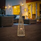 thumbnail of ECD Germany Bambus Laterne, Windlicht H:132cm Gartenlaterne mit LED-Lichterkette & Glaseinsatz, Bambuslaterne, Kerzenhalter Innen/Außen, Deko Laterne