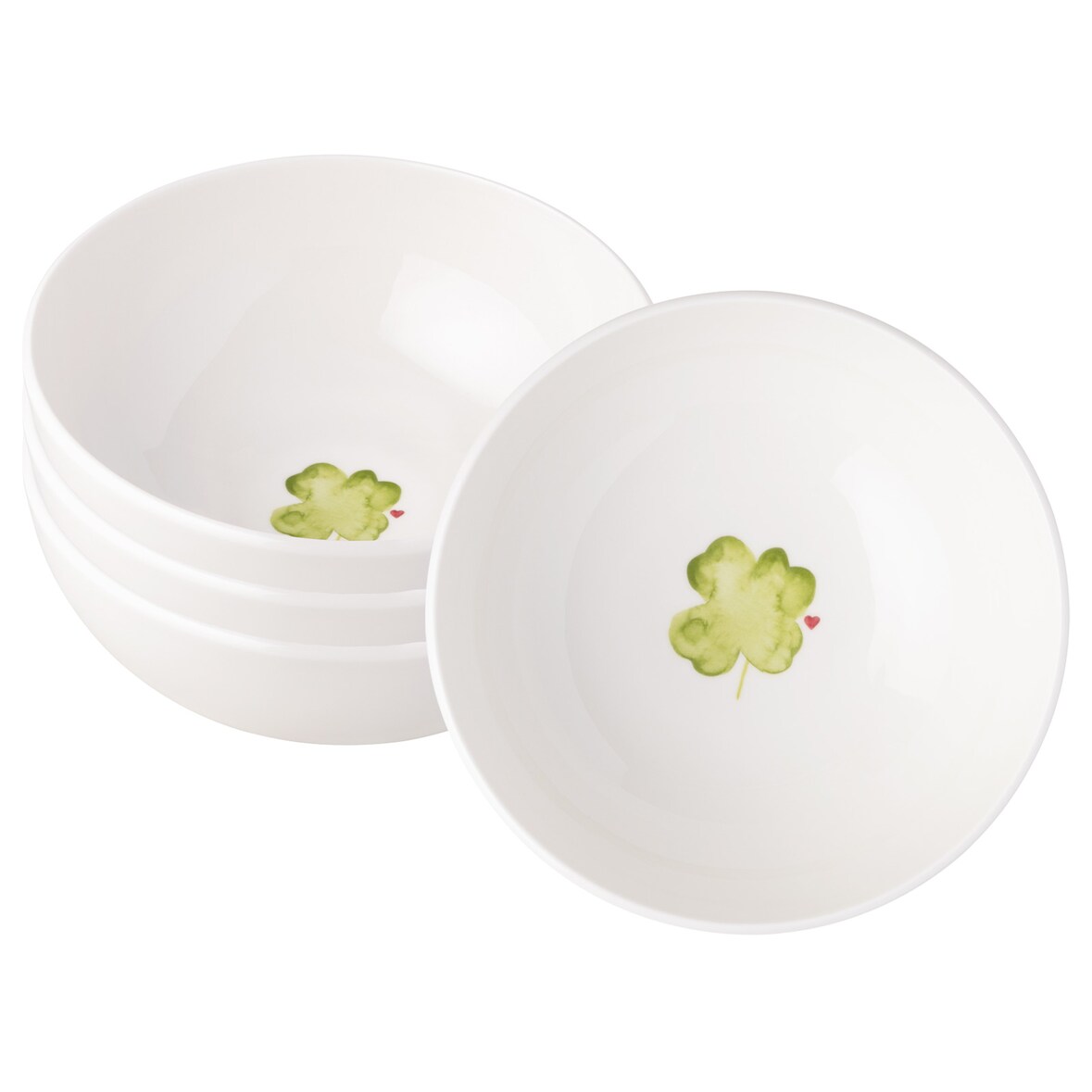 Villeroy & Boch With Love Müslischale ø 16,9 cm Good Luck 4er Set