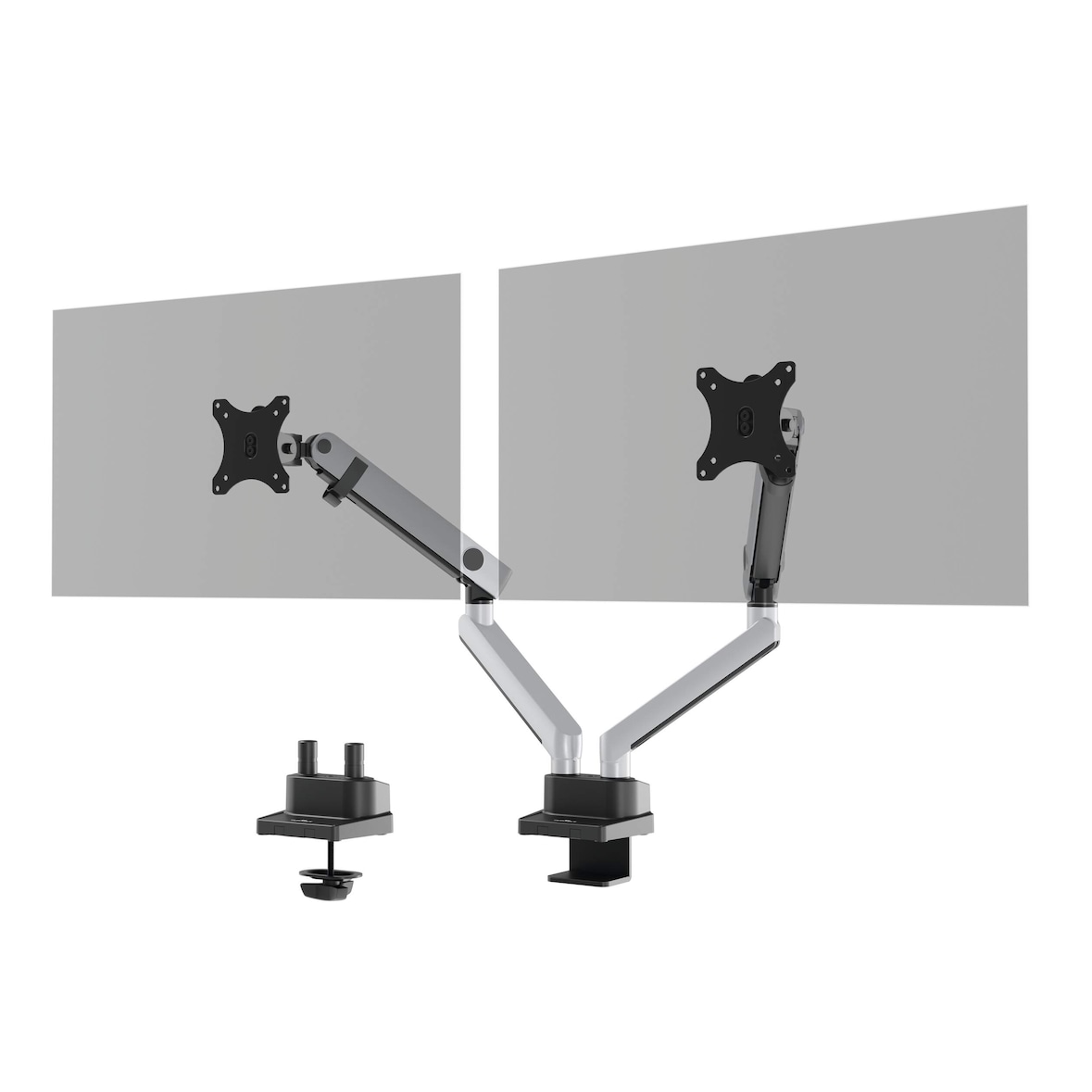 Durable Supporto per monitor Select Plus con braccio per 2 monitor, montaggio da tavolo, 1 pezzo, art. 509723. N. 509723