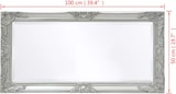thumbnail of Décoshop26 - Wandspiegel im Barockstil 100 x 50 cm Silber DEC022652 DEC022652