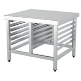 thumbnail of Mesa Soporte Horno - 2 Cuerpos de Guia - Bandejas 600x400   1000x750x700 Acabado Satinado - INSEHOST