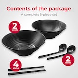 thumbnail of Dayshake Juego de cuencos para fideos - 2 juegos - Vajilla para fideos ramen - Cuenco para fideos - Cuenco para ramen japonés