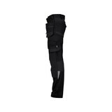 thumbnail of DASSY Arbeitshose FLUX NEXT - Holstertaschen - Kniepolster - Stretch - Recycelt schwarz 52 STANDARD