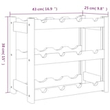 thumbnail of Botellero para 12 botellas madera maciza de pino marrón