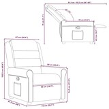 thumbnail of Fauteuil inclinable Gris foncé Tissu Modèle Yermoniax