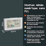 thumbnail of Station météo numérique intérieur / extérieur Fackelmann Tecno