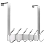 thumbnail of TOJ Living Perchero para puerta – 12 ganchos – 43 cm – acero inoxidable – plateado – sobrepuerta