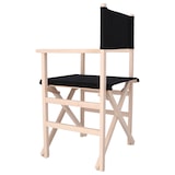 thumbnail of WellHome - Sedia Sunset rifinita senza vernice-tela nera 51x46x86 cm