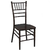 thumbnail of Sedia legno chiavari noce c/cuscino cm40x40h43/92