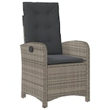 thumbnail of vidaXL Tuinstoel verstelbaar met kussens poly rattan grijs