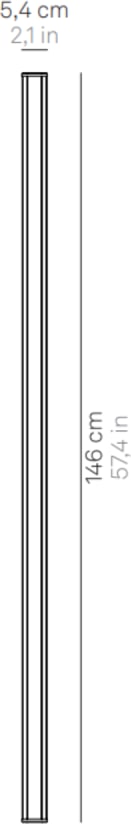 thumbnail of Pencil - Zafferano batteriebetriebenes Lichtmodul, groß, tragbar und wiederaufladbar, IP65, Touch-Dimmer, Höhe 146cm, weiß