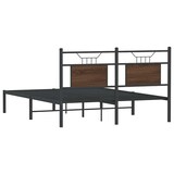 thumbnail of vidaXL Bettgestell ohne Matratze Braun Eiche 137x190 cm Holzwerkstoff