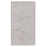 thumbnail of vidaXL Schuhschrank Betongrau 59x17x108 cm Holzwerkstoff