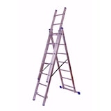 thumbnail of Stehleiter 3x7 Stufen Länge 4m 193x41cm ALU SZAGATO Stufenleiter Stehleiter ausziehbar Mehrzweckleiter Standleiter Schiebeleiter 3x7 Stehleiter