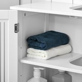 thumbnail of Mueble para Debajo del Lavabo Armario Baño de Suelo de Madera con 2 Puertas Ventiladas y Estante Ajustable Interior Moderno 60x30x60 cm