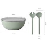 thumbnail of Mepal SILUETA Servierschale mit Deckel & Salatbesteck 5000 ml Nordic White