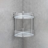 thumbnail of WENKO Vacuum-Loc® Eckregal 2 Etagen Mod. Quadro Edelstahl