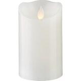 thumbnail of LED Kerze Twinkle Echtwachs mechanisch bewegte Flamme Timer H: 12,5cm weiß