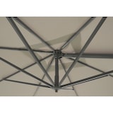 thumbnail of METRO PROFESSIONAL Sombrilla doble cuadrada, aluminio, 3 x 3 m, repelente al agua, beige/gris