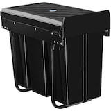 thumbnail of tectake Poubelle de tri ASHLYN 30 L avec 3 compartiments - noir - 405887