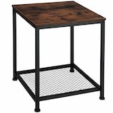 thumbnail of tectake Mesa de apoio Derby 45,5x45,5x55,5cm  Madeira Industrial Escura, Rústica
