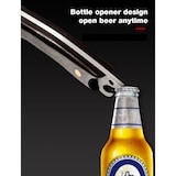 thumbnail of Metzgermesser Hackmesser Fleischerbeil schwer mit gebogener extradicken Klinge mit Lederscheide. Ideal für Deine Outdoor Abenteuer