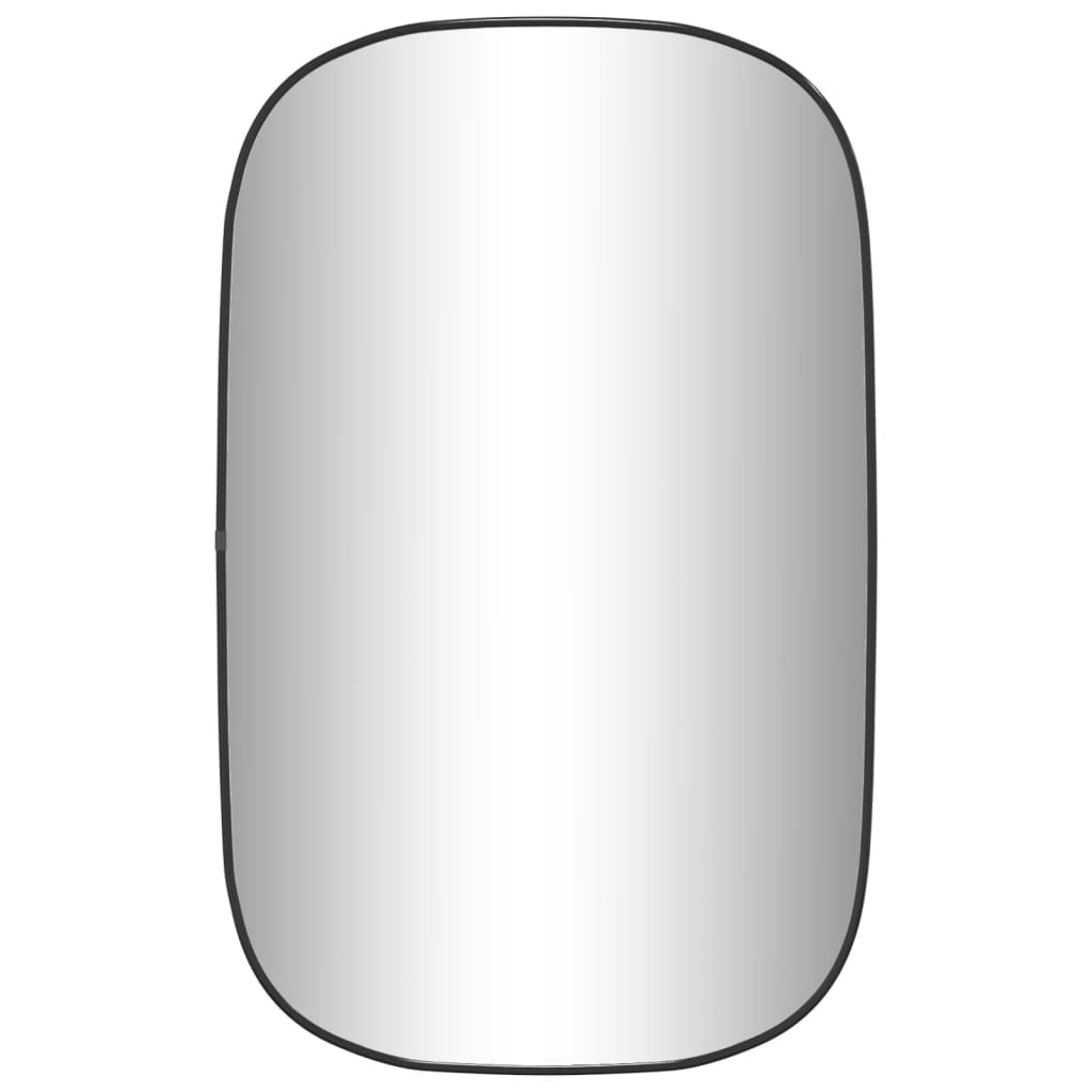 vidaXL Wandspiegel 80x50 cm zwart