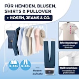 thumbnail of CLEANmaxx Bügler mit Dampffunktion  für Hemden & Blusen + Bügler-Aufsatz für Hosen - silber/schwarz