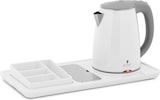 thumbnail of Royal Catering Bollitore elettrico professionale per hotel - Bianco - 1,2 L - 1.800 W - Con stazione tè e caffè
