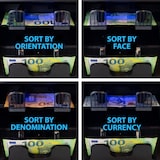 thumbnail of Jubula MV-600 Banknotenzähler | Banknotensortierer für gemischte Geldscheine | UV/MG/IR/DD / 2CIS usw. | EUR USD GBP usw. | Geldzählmaschine