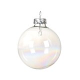 thumbnail of 10 Weihnachtskugeln Glas 6cm matt & glänzend Christbaumkugeln Weihnachtsbaumkugeln Christbaumschmuck Weihnachtsbaumschmuck Deko Transparent Irisierend