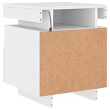 thumbnail of Armoires de chevet avec lumières LED 2 pcs blanc 40x39x48,5 cm – Modèle Rosée