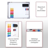 thumbnail of Whiteboard | HxBxT 45x60x2cm | inkl. Zubehör | Magnettafel Memoboard Pinnwand