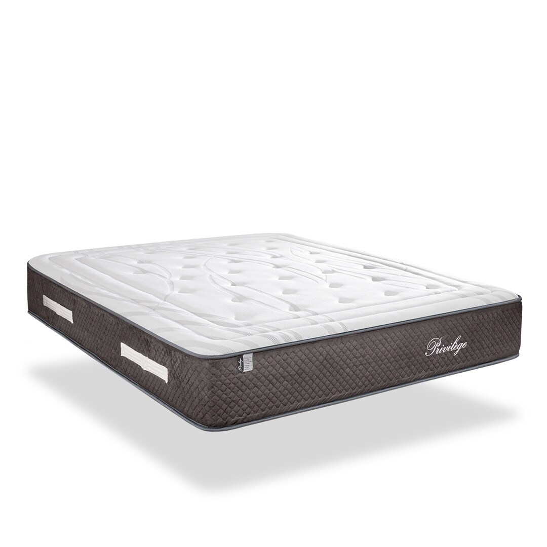 Matelas  1 place  Ressorts ensachés & Mémoire de forme  90x200 cm PRIVILEGE BELLECOUR